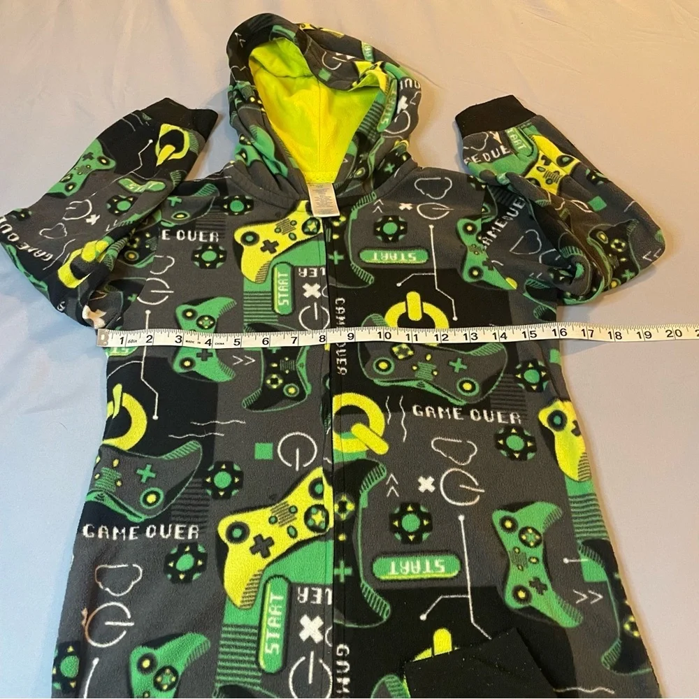 Kids Gaming-Themed One Piece Pajama Size M/M 7/8